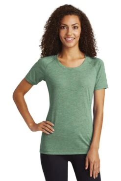 Ladies PosiCharge Tri-Blend Wicking Scoop Neck Raglan Tee -Jiffyshirts Sales Store 00a17b5a521da3
