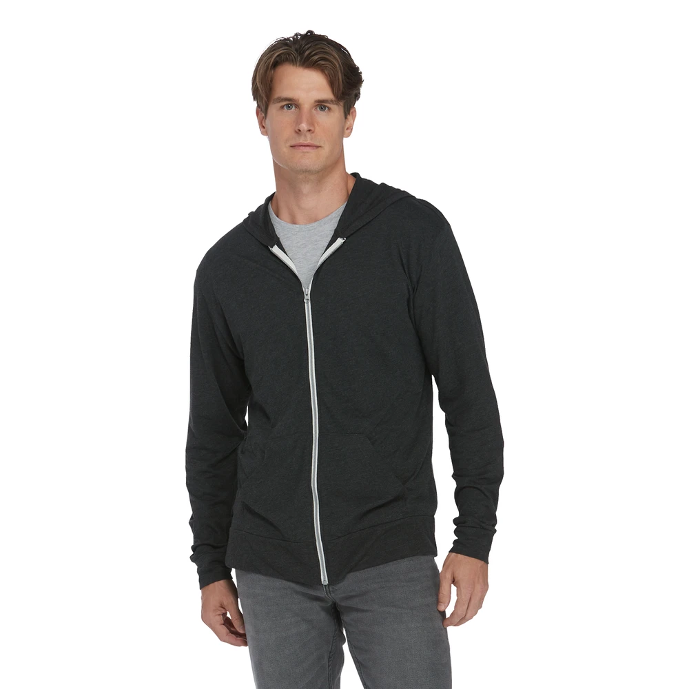 Platinum Adult Unisex Tri-Blend Full Zip Hoodie 10 Platinum Adult Unisex Tri-Blend Full Zip Hoodie - Image 8