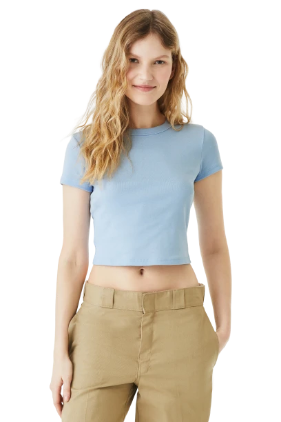 Ladies' Micro Ribbed Baby Tee 11 Ladies' Micro Ribbed Baby Tee - Image 9