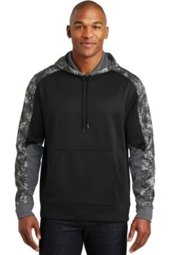 Sport-Wick Mineral Freeze Fleece Colorblock Hooded Pullover