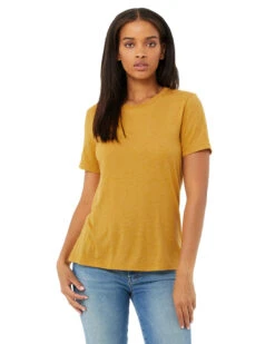 Ladies' Triblend Relaxed Jersey Short-Sleeve T-Shirt -Jiffyshirts Sales Store 0129f7516d2709