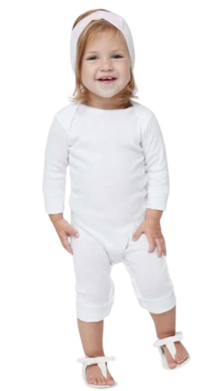 Infant Long-Sleeve Baby Rib Coverall