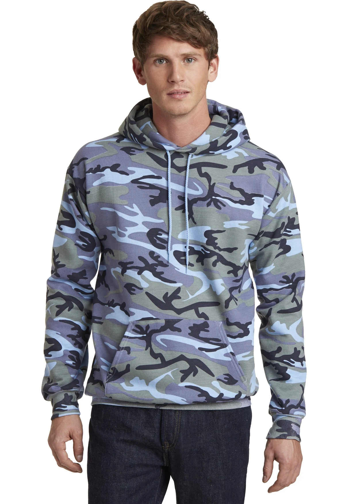 Unisex Core Fleece Camo Pullover Hooded Sweatshirt 9 Unisex Core Fleece Camo Pullover Hooded Sweatshirt - Image 7