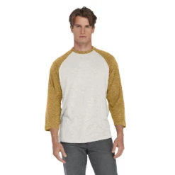 Platinum Men's Tri-Blend 3/4 Sleeve Raglan Tee -Jiffyshirts Sales Store 03c734281e2961