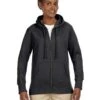 Ladies' 7 Oz. Organic/Recycled Heathered Fleece Full-Zip Hood