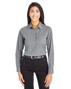 CrownLux Performance™ Ladies' Tonal Mini Check Shirt 10 CrownLux Performance™ Ladies' Tonal Mini Check Shirt -Jiffyshirts Sales Store 04b8aae89f8ffe