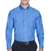 Men's Long-Sleeve Oxford With Stain-Release -Jiffyshirts Sales Store 04e6907a8a1469