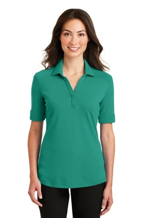 Ladies Silk Touch Interlock Performance Polo 10 Ladies Silk Touch Interlock Performance Polo - Image 8
