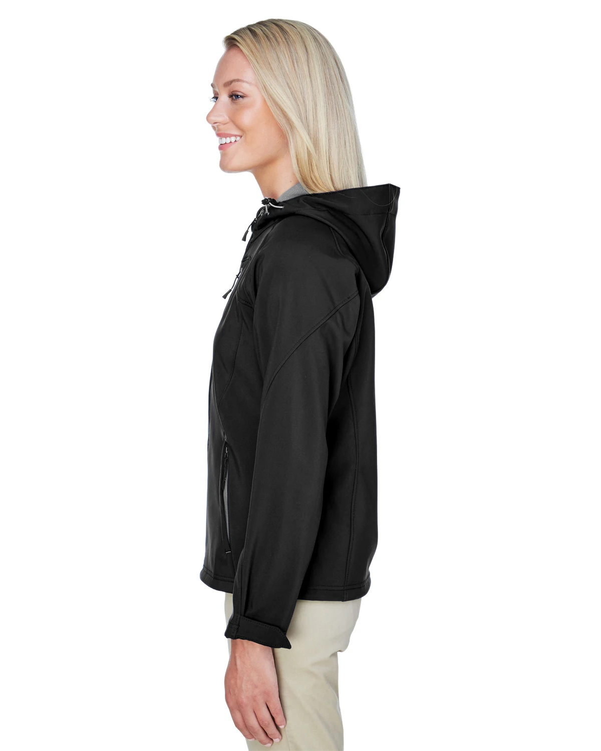 Ladies' Prospect Two-Layer Fleece Bonded Soft Shell Hooded Jacket 4 Ladies' Prospect Two-Layer Fleece Bonded Soft Shell Hooded Jacket - Image 2