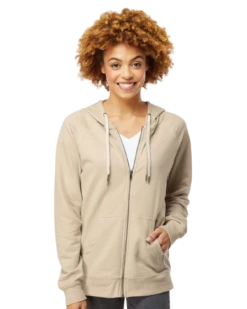 Unisex Lightweight Loopback Terry Zip Hood -Jiffyshirts Sales Store 05a33889c4625d