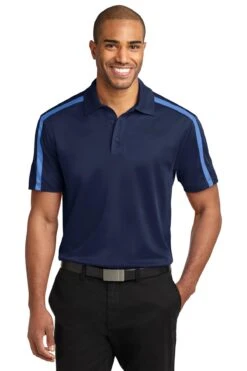 Adult Silk Touch Performance Colorblock Stripe Polo -Jiffyshirts Sales Store 05fa1788e2ff8d