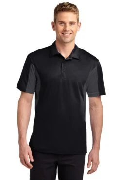 Men's Side Blocked Micropique Sport-Wick Polo -Jiffyshirts Sales Store 061da7ee76cdc9