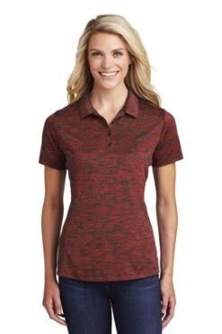 Ladies PosiCharge Electric Heather Polo -Jiffyshirts Sales Store 065f6c4bec34e4