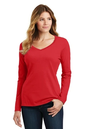 Ladies Long Sleeve Fan Favorite V-Neck Tee 3 Ladies Long Sleeve Fan Favorite V-Neck Tee