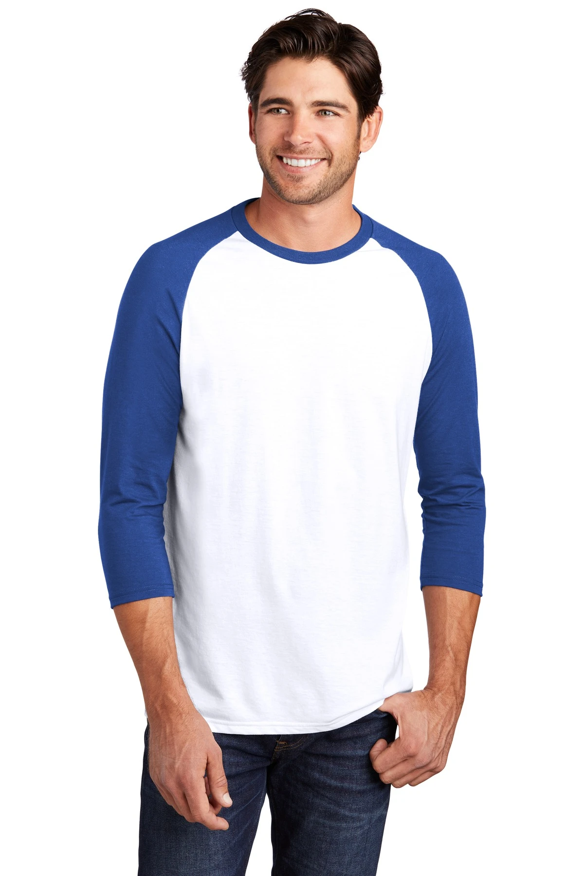 District Unisex Perfect Tri 3/4-Sleeve Raglan 8 District Unisex Perfect Tri 3/4-Sleeve Raglan - Image 6