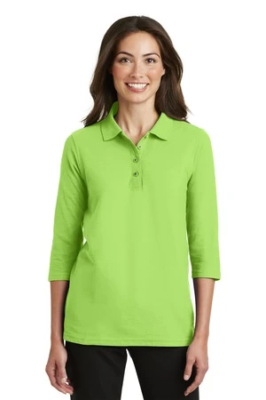 Ladies Silk Touch 3/4-Sleeve Polo 9 Ladies Silk Touch 3/4-Sleeve Polo - Image 7