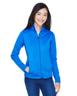 Ladies' Newbury Colorblock Mélange Fleece Full-Zip -Jiffyshirts Sales Store 07c871b8622f7f