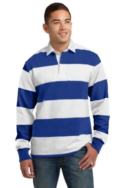 Classic Long Sleeve Rugby Polo -Jiffyshirts Sales Store 07d93366a84da5
