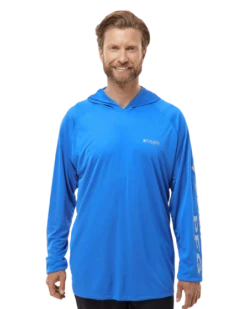 Columbia Unisex PFG Terminal™ Tackle Hooded Long Sleeve T-Shirt -Jiffyshirts Sales Store 0881f70d4543c7