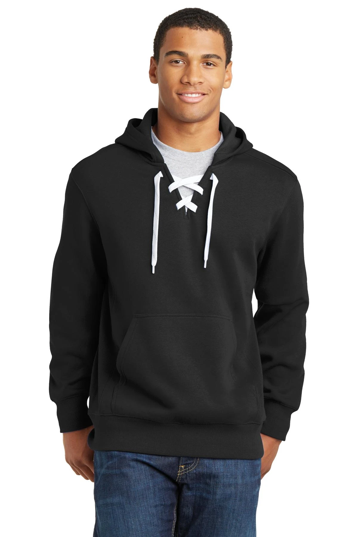 Lace Up Pullover Hooded Sweatshirt 8 Lace Up Pullover Hooded Sweatshirt - Image 6