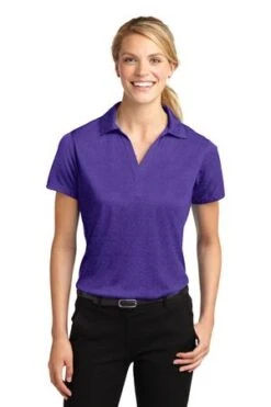 Ladies Heather Contender Polo -Jiffyshirts Sales Store 0928b46f347b04