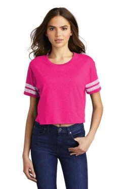 District Ladies' Scorecard Crop Tee -Jiffyshirts Sales Store 09537a0448b5be