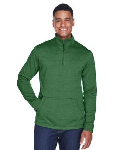 Men's Newbury Mélange Fleece Quarter-Zip 13 Men's Newbury Mélange Fleece Quarter-Zip -Jiffyshirts Sales Store 096a22d1612c1d
