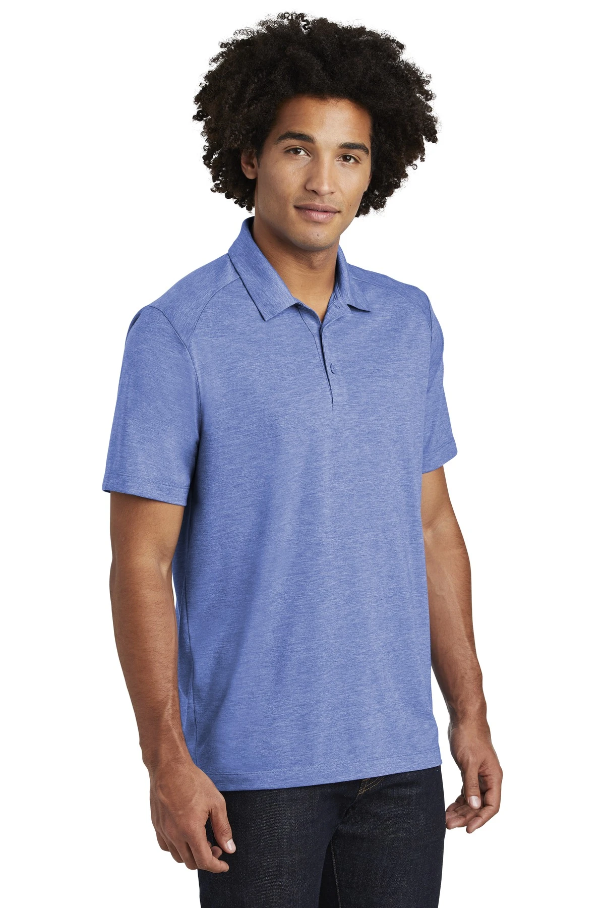 Men's PosiCharge Tri-Blend Wicking Polo 5 Men's PosiCharge Tri-Blend Wicking Polo - Image 3