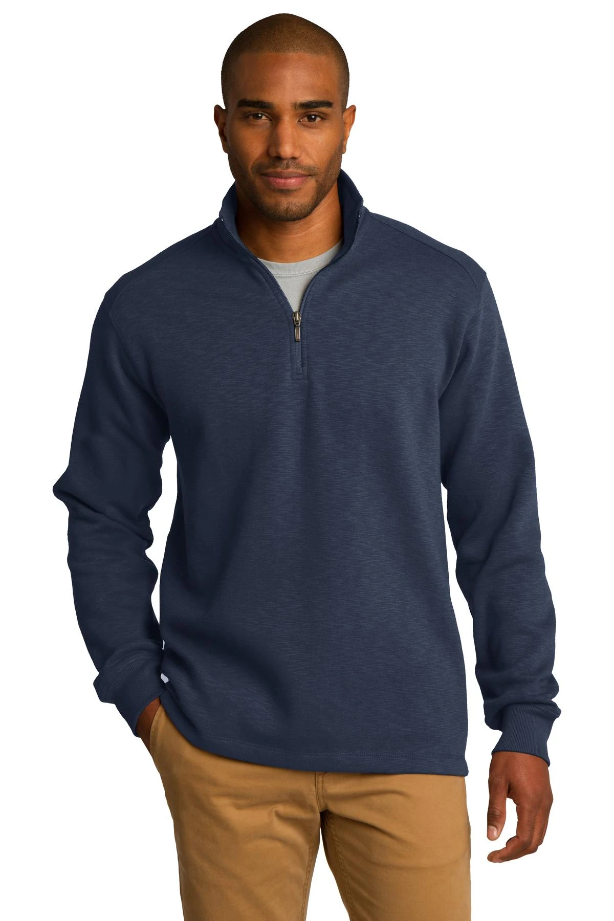 Adult Slub Fleece 1/4-Zip Pullover 3 Adult Slub Fleece 1/4-Zip Pullover