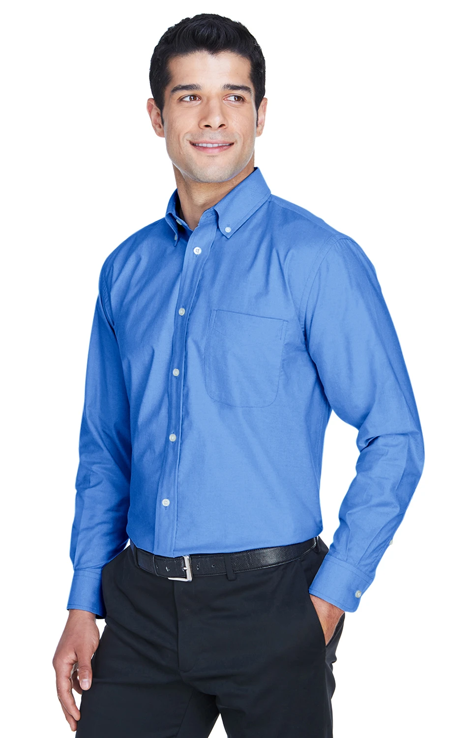 Men's Long-Sleeve Oxford With Stain-Release 4 Men's Long-Sleeve Oxford With Stain-Release - Image 2