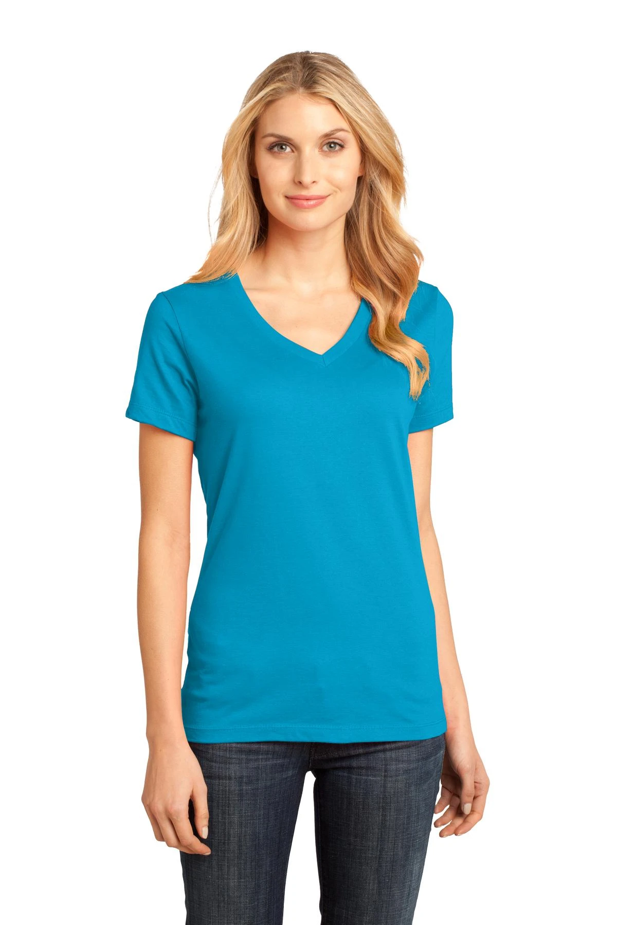 District Ladies' Perfect Weight V-Neck Tee 17 District Ladies' Perfect Weight V-Neck Tee - Image 15