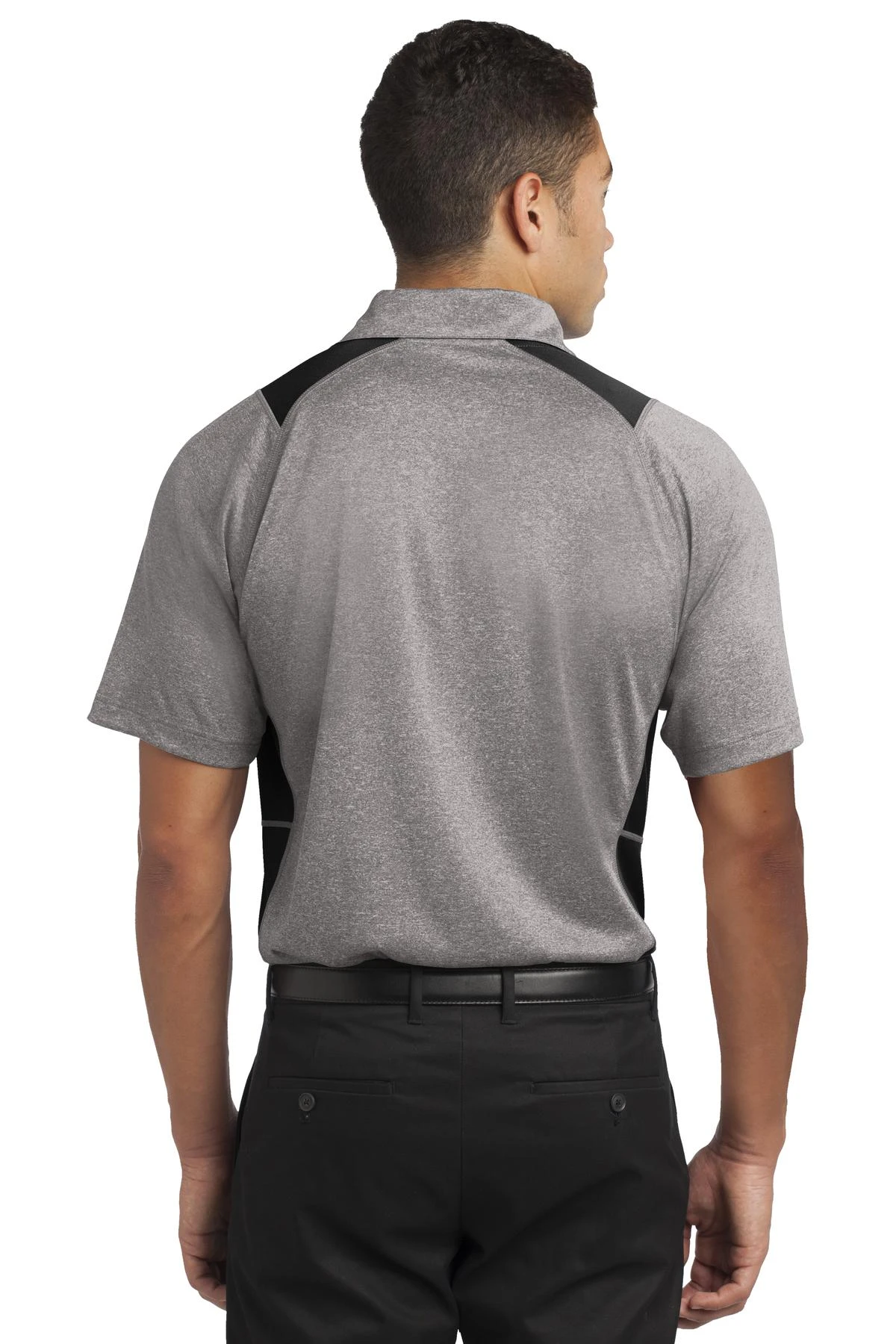 Men's Heather Colorblock Contender Polo 4 Men's Heather Colorblock Contender Polo - Image 2