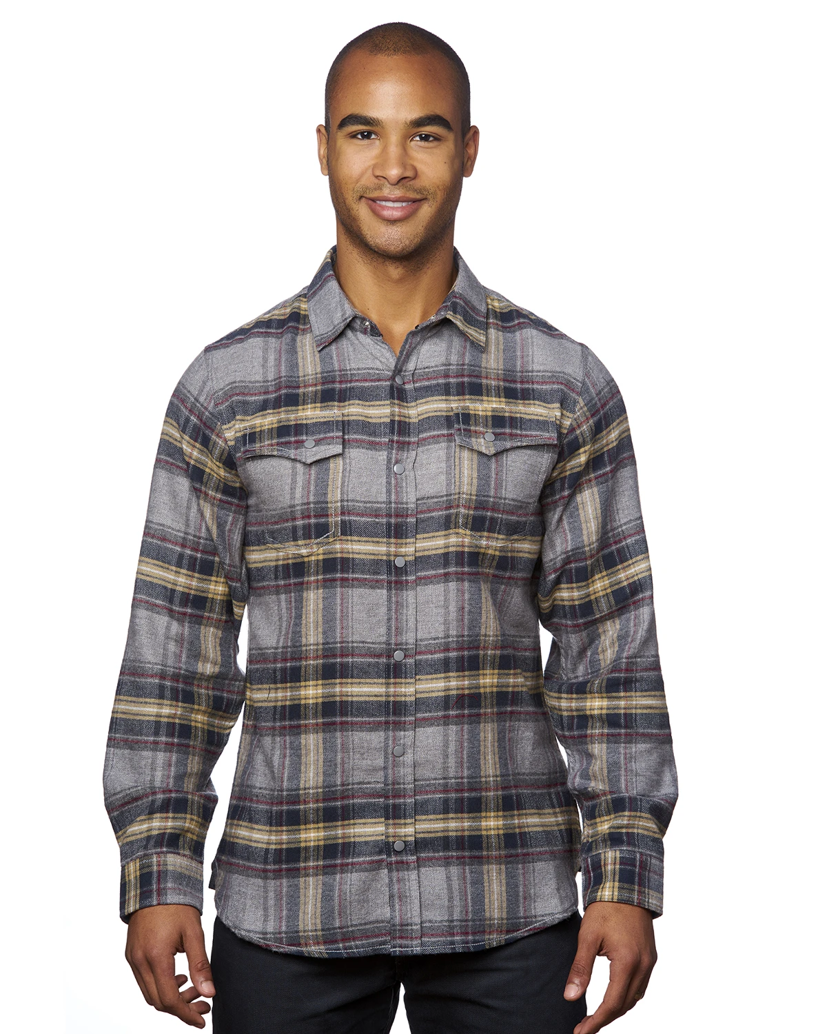Men's Snap-Front Flannel Shirt 6 Men's Snap-Front Flannel Shirt - Image 4