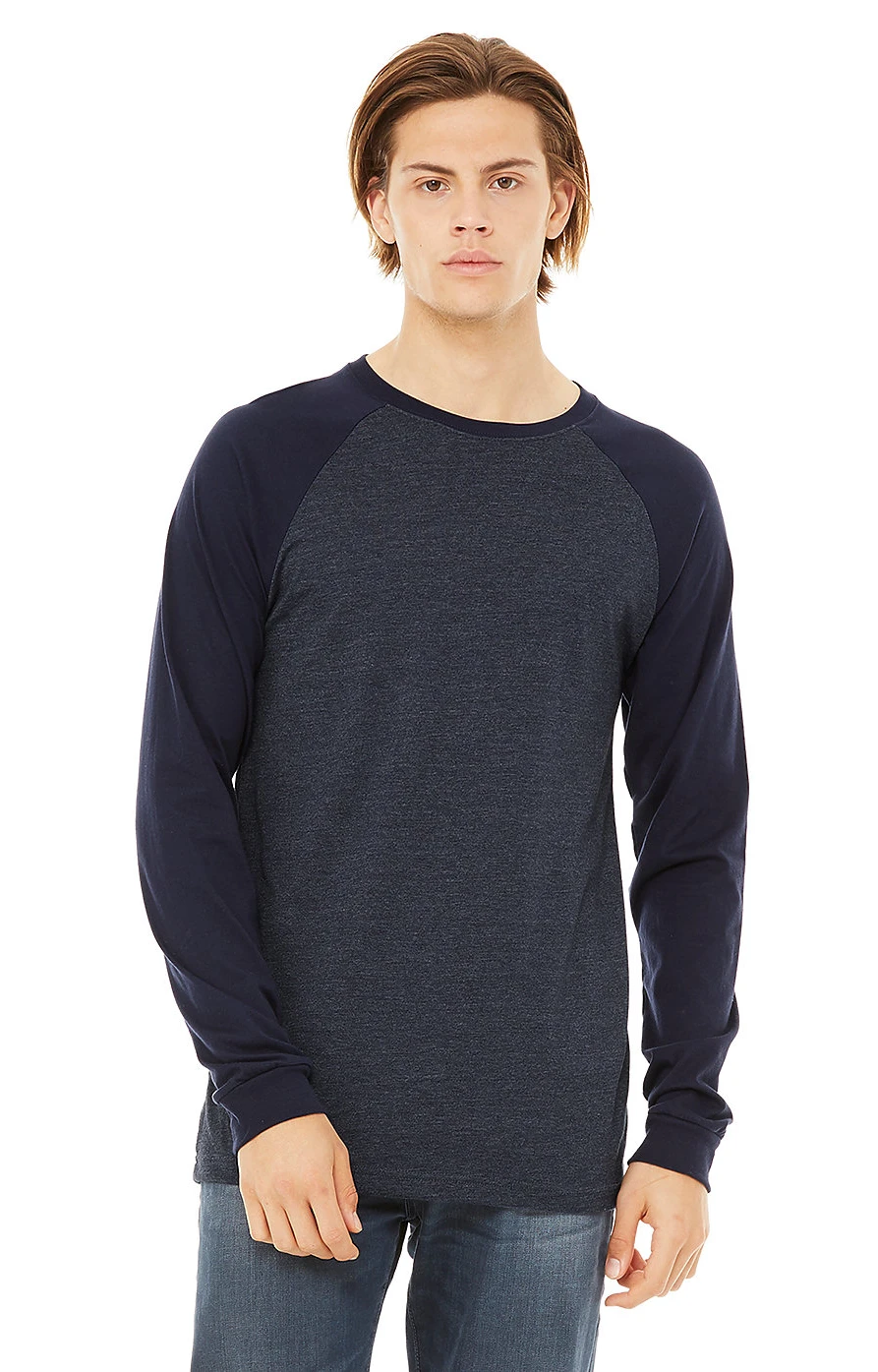 Men's Jersey Long-Sleeve Baseball T-Shirt 10 Men's Jersey Long-Sleeve Baseball T-Shirt - Image 8