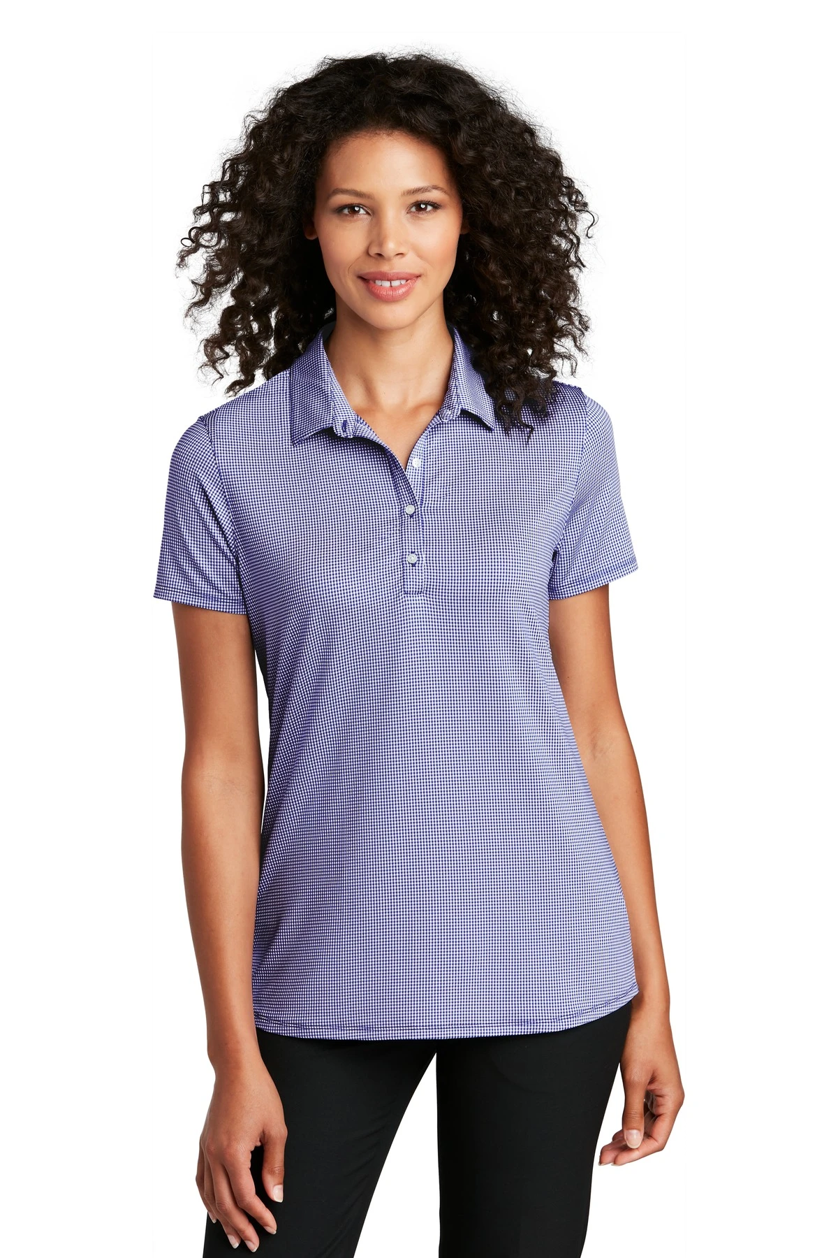 Ladies Gingham Polo 10 Ladies Gingham Polo - Image 8