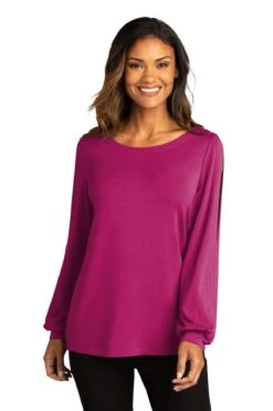 Ladies Luxe Knit Jewel Neck Top 12 Ladies Luxe Knit Jewel Neck Top -Jiffyshirts Sales Store 0e01c0cb9bfe36