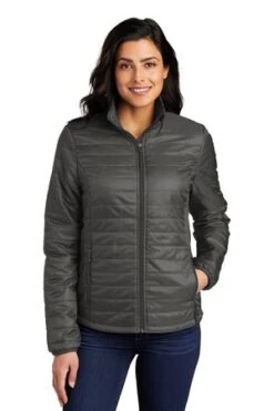 Ladies Packable Puffy Jacket -Jiffyshirts Sales Store 0e79e59892a31b