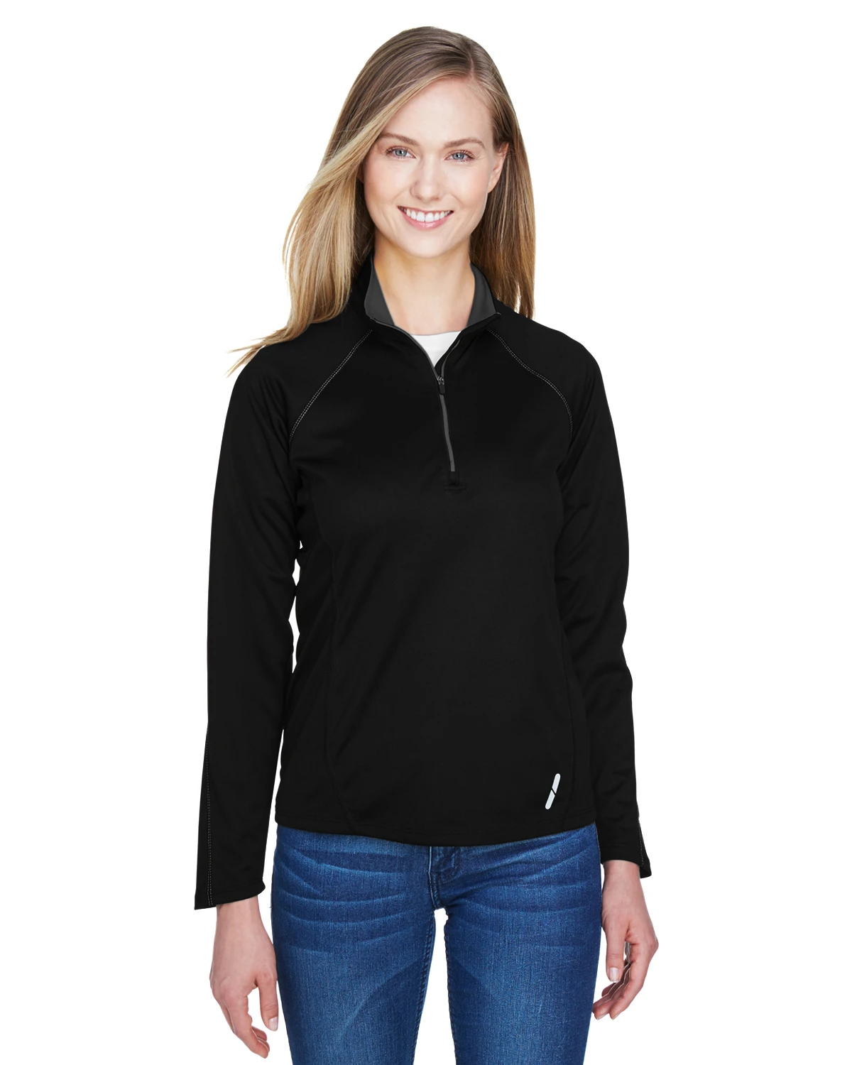 Ladies' Radar Quarter-Zip Performance Long-Sleeve Top 6 Ladies' Radar Quarter-Zip Performance Long-Sleeve Top - Image 4