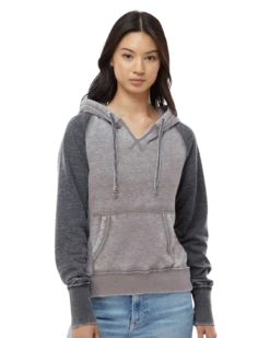 Ladies' Zen Contrast Pullover Hood