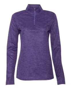 BADGER Women’s Tonal Blend Quarter-Zip Pullover -Jiffyshirts Sales Store 0ff1345ebe3482