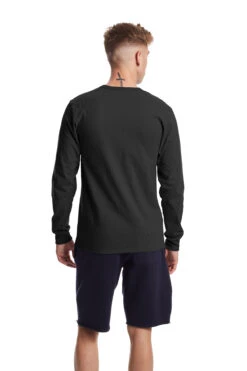 Champion Unisex Heritage Long-Sleeve T-Shirt 11 Champion Unisex Heritage Long-Sleeve T-Shirt -Jiffyshirts Sales Store 100589 T453 Black 7