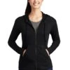 Ladies PosiCharge Tri-Blend Wicking Fleece Full-Zip Hooded Jacket 1 Ladies PosiCharge Tri-Blend Wicking Fleece Full-Zip Hooded Jacket -Jiffyshirts Sales Store 1046b45285ad86