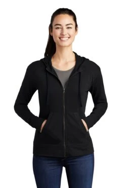 Ladies PosiCharge Tri-Blend Wicking Fleece Full-Zip Hooded Jacket