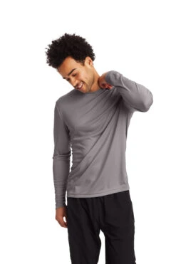 Hanes Unisex Cool DRI® Long Sleeve Tee 16 Hanes Unisex Cool DRI® Long Sleeve Tee -Jiffyshirts Sales Store 104994 482L Graphite 6