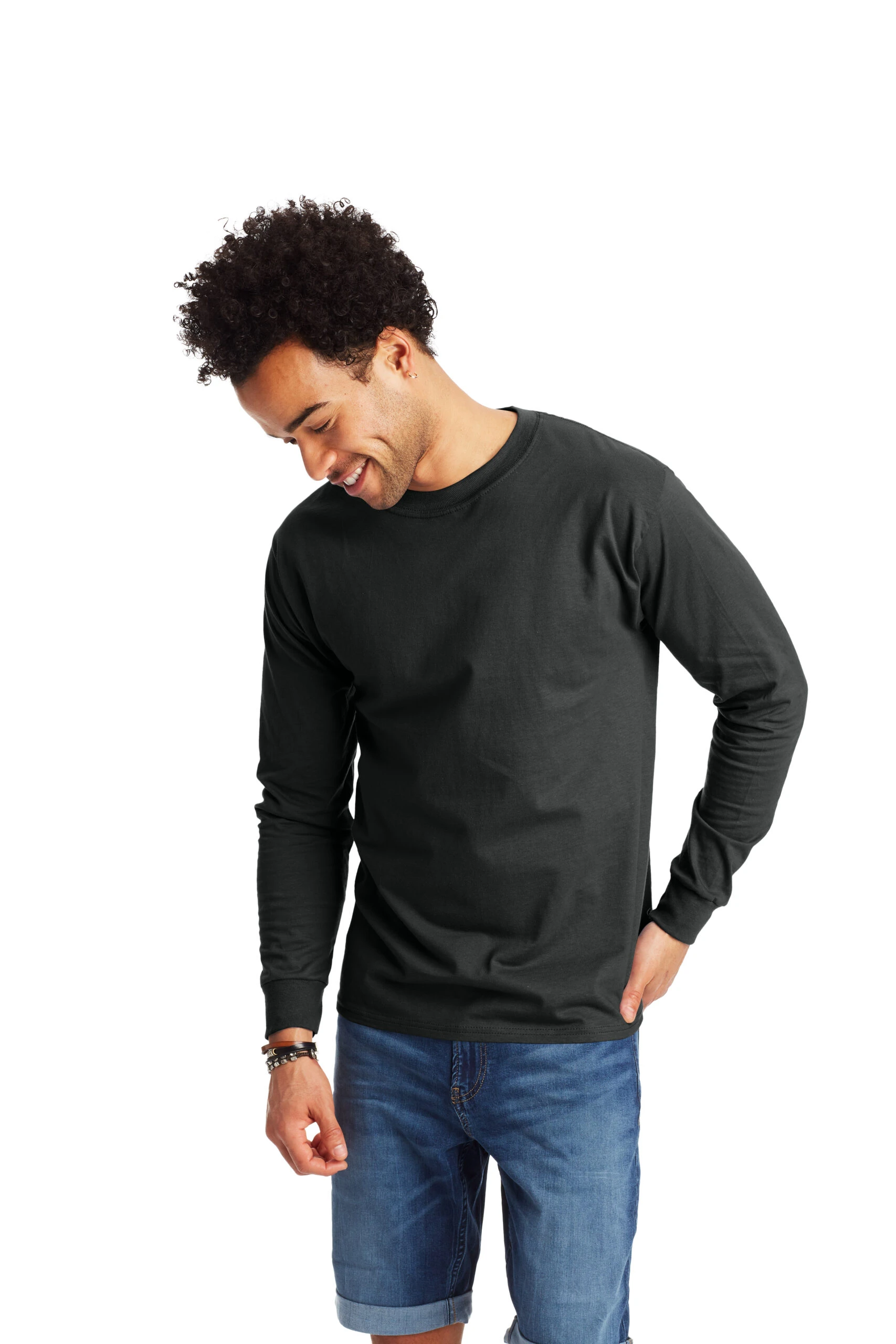 Hanes Unisex 6.1 Oz. Beefy-T® Long Sleeve Tee 3 Hanes Unisex 6.1 Oz. Beefy-T® Long Sleeve Tee
