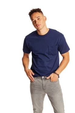 Hanes Unisex 6.1 Oz. Beefy-T® Short Sleeve Pocket Tee