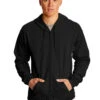 Hanes Unisex 7.8 Oz. EcoSmart® 50/50 Full-Zip Hood 1 Hanes Unisex 7.8 Oz. EcoSmart® 50/50 Full-Zip Hood -Jiffyshirts Sales Store 105013 P180 Black 6