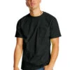 Hanes Unisex 6.1 Oz. Authentic Short Sleeve Pocket Tee