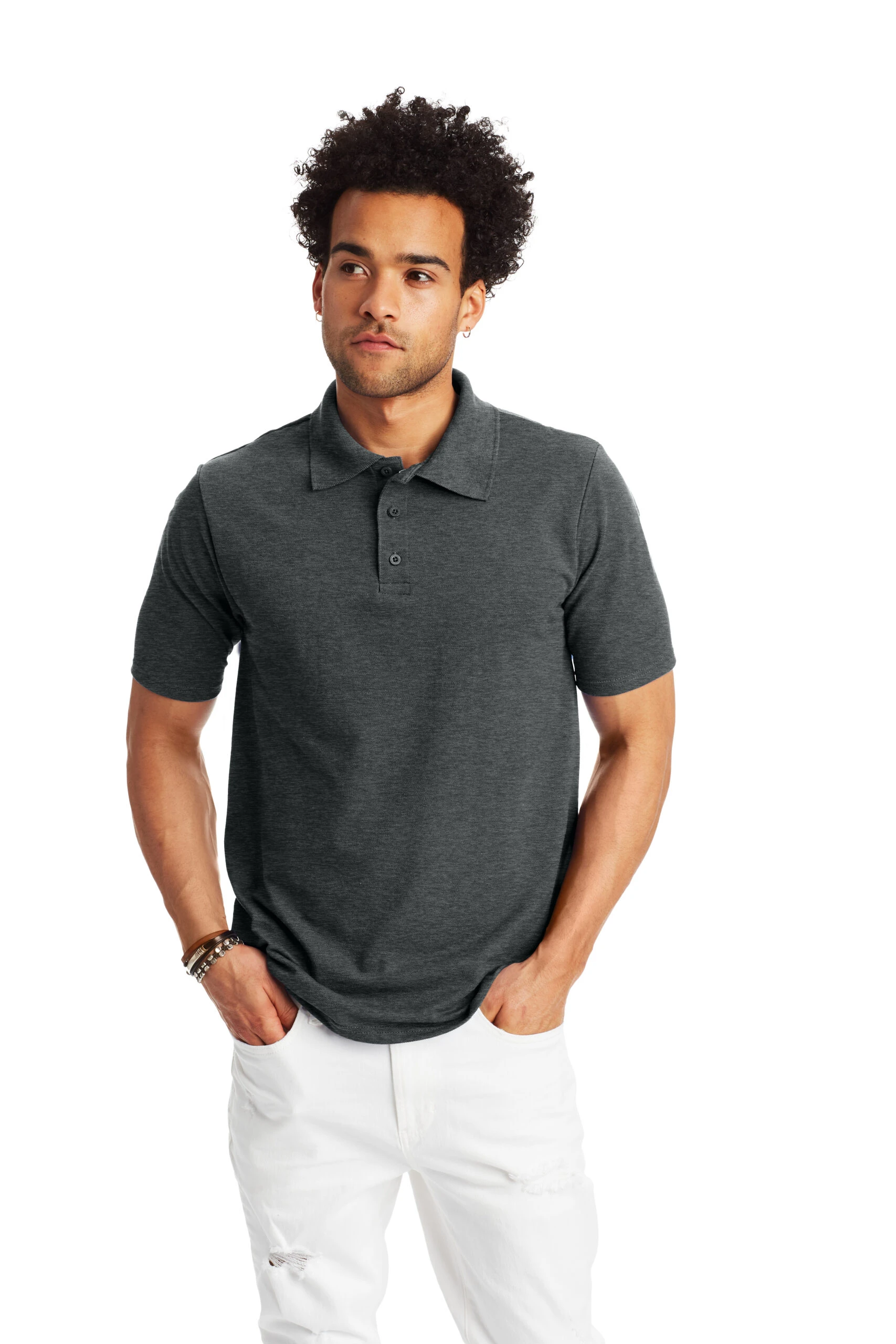 Hanes Men's 6.5 Oz. X-Temp® Pique Polo Shirt 3 Hanes Men's 6.5 Oz. X-Temp® Pique Polo Shirt