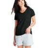 Hanes Women's Essential-T Short Sleeve V-neck 2 Hanes Women's Essential-T Short Sleeve V-neck -Jiffyshirts Sales Store 105055 5780 Black 6
